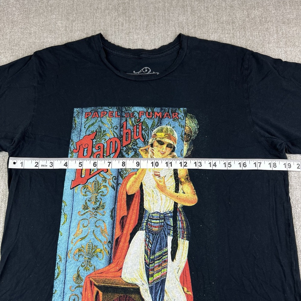 Vintage BAMBU PAPEL de FUMAR ROLLING PAPERS 420 Marijuana T Shirt Men's Medium - Picture 4 of 9
